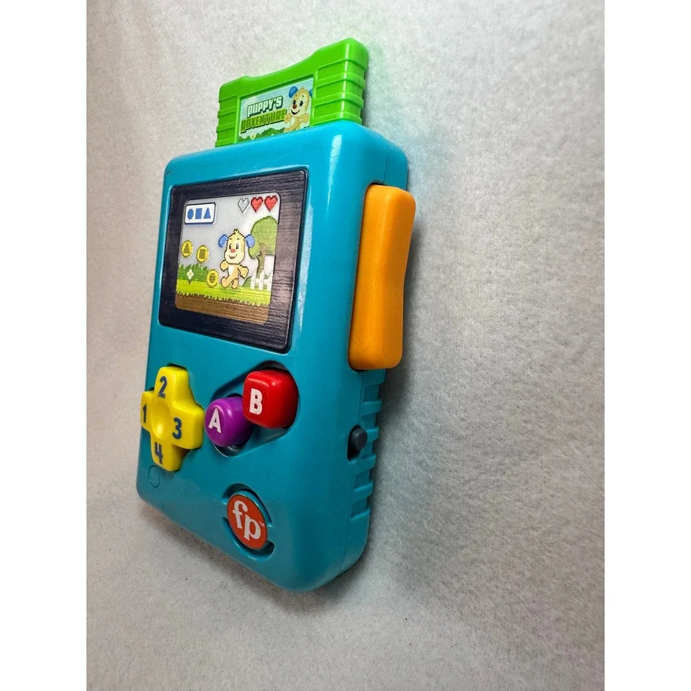 Fisher-Price Laugh & Learn Lil‎ Gamer Musical Toddler Toy Blue Puppy Adventure
